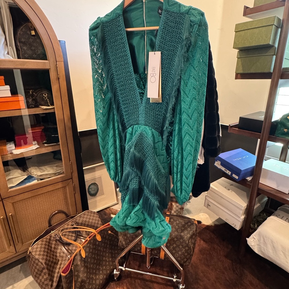 PatBO Emerald Knit Dress